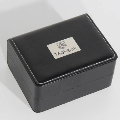 Vinyl watch case with TAG Heuer logo