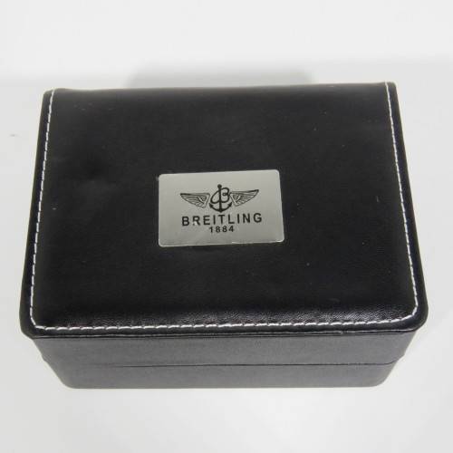 Vinyl watch case with Breitling logo
