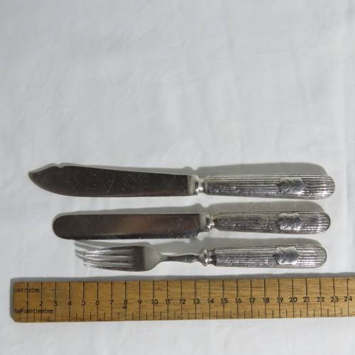 Lot of 19 cutlery pieces - Union of South Africa - House of Parliament emblem