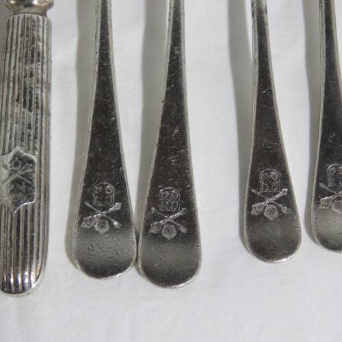 Lot of 19 cutlery pieces - Union of South Africa - House of Parliament emblem