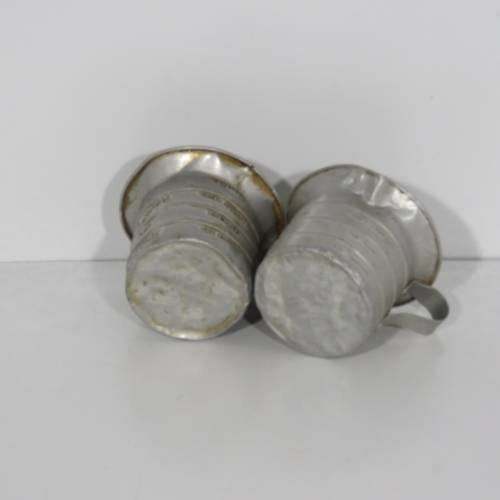 Pair of vintage Aluminium Royal measuring cups