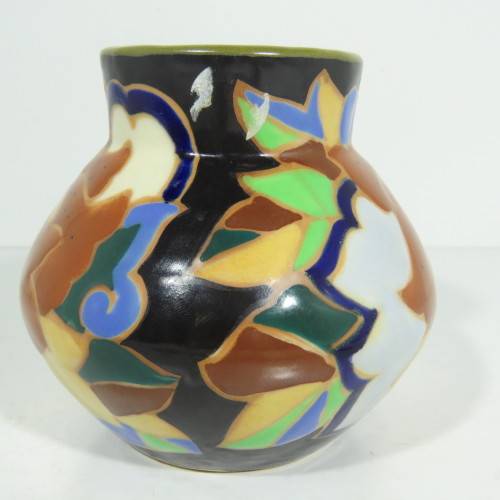 Gouda style pottery vase