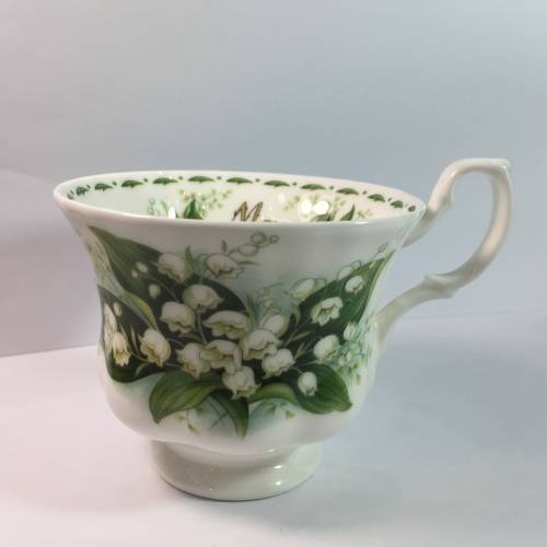Royal Albert Flower of the month - May - Lily of the Valley porcelain duo