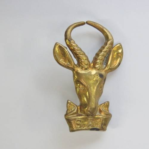 SA Infantry brass cap badge - Bokkop