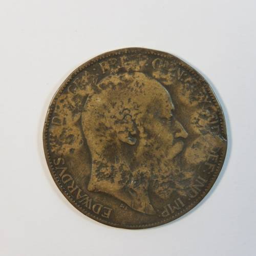 WW1 Dog tag made with 1905 Penny for P Johnson