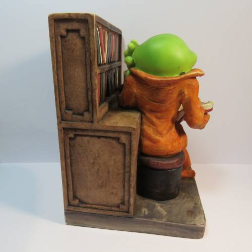 Librarian Frog resin book end figurine