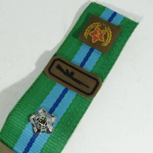 Piece of SADF signals corps belt with SADF badges - 48cm