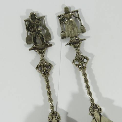 Vintage Dutch salad spoon and fork