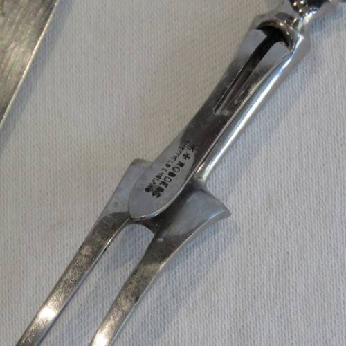 Vintage Joseph Rodgers carving knife and fork set