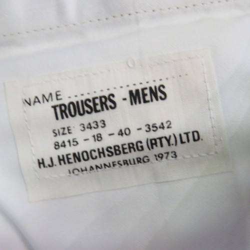 SADF step outs trousers - Size: 34/33 - Inner leg: 81cm - Waist: 76cm