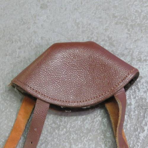 Vintage leather shooting elbow pad - Size 11 x 20 cm