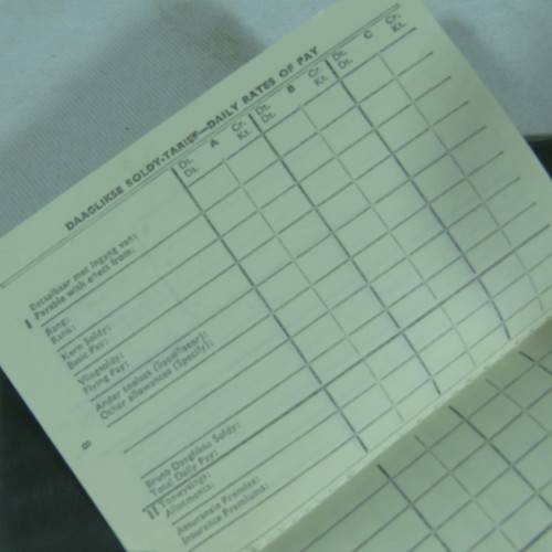 SADF Service and pay book