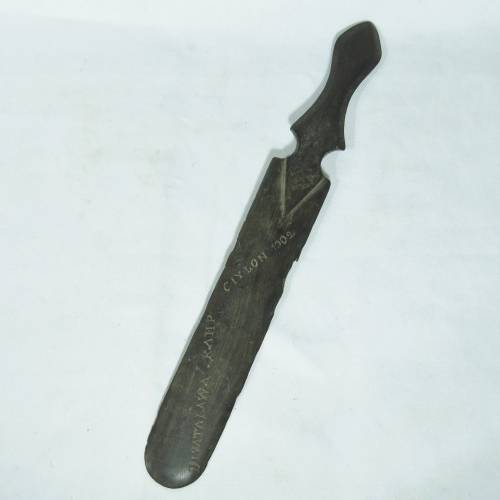 Boer War POW trench art page turner - Diyatalawa Kamp Ceylon 1902