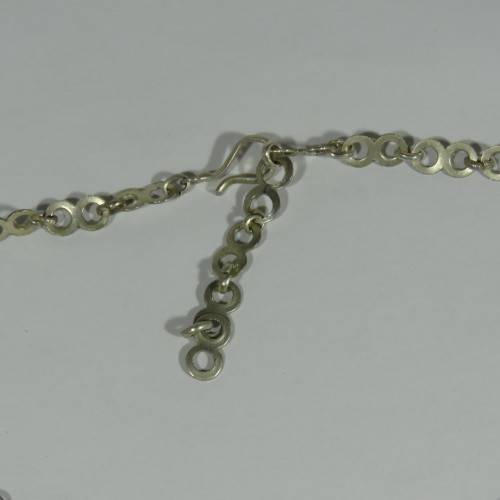 Low grade silver necklace with matching earring