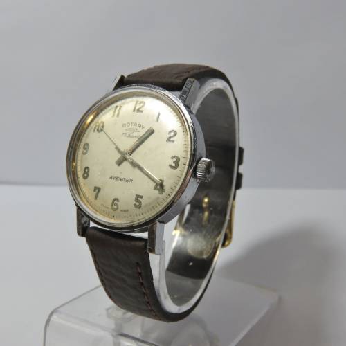 Vintage Rotary Avenger manual wind mens watch - Working
