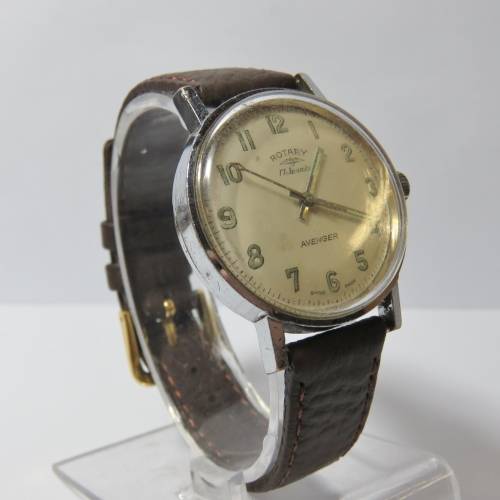 Vintage Rotary Avenger manual wind mens watch - Working