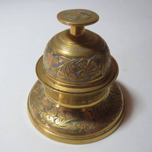 Vintage brass desk bell