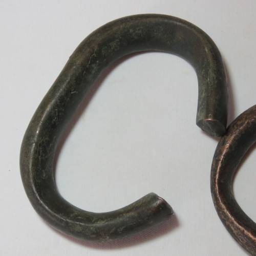Pair of Antique Ovambo Copper bangles