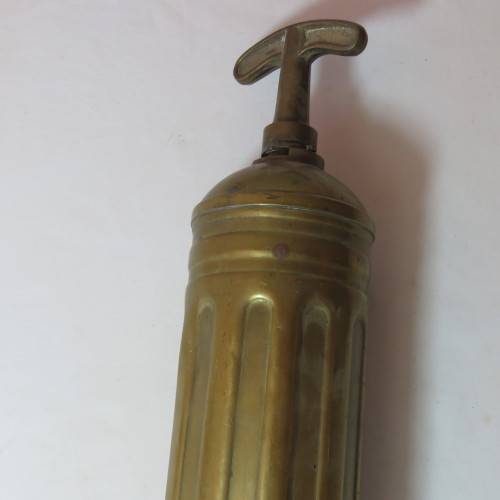 Antique Pyrene brass fire extinguisher