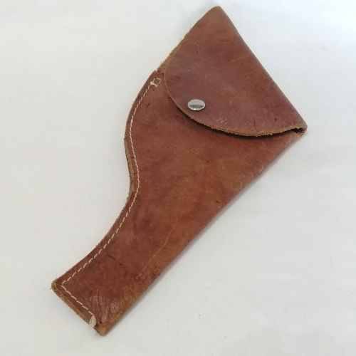 Handmade leather gun holster for revolver - marked 302