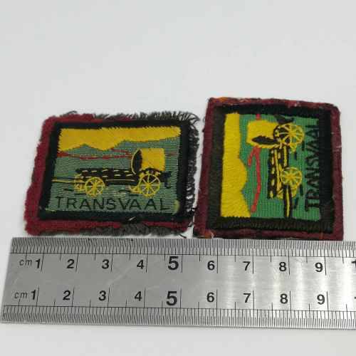 Pair of South African boy scouts Transvaal badges