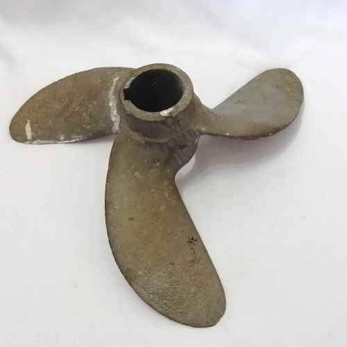 Antique brass boat propeller