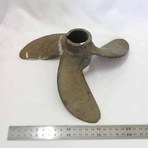 Antique brass boat propeller