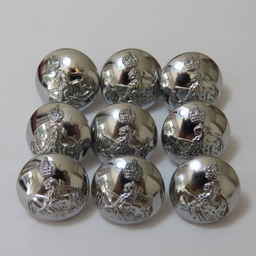 BSAP lot of 9 uniform buttons with King's crown pre 1953 - All made by Firmin, London