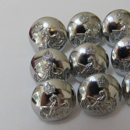 BSAP lot of 9 uniform buttons with King's crown pre 1953 - All made by Firmin, London
