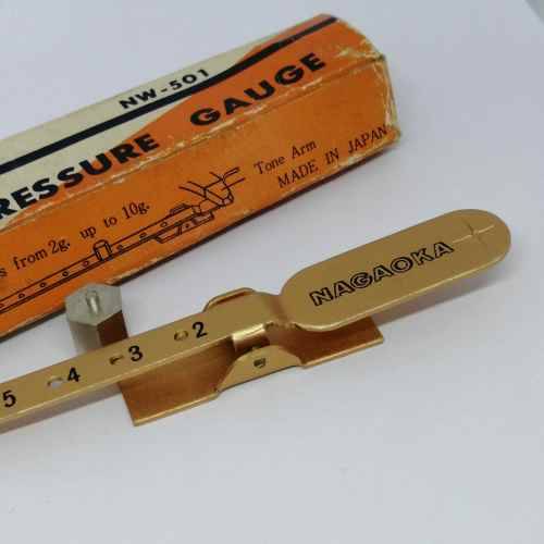 Vintage Nagaoka balance type Pressure gauge for record player