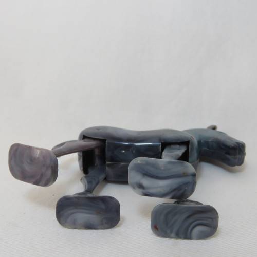 Vintage plastic walking horse