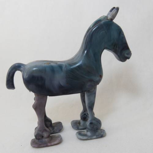 Vintage plastic walking horse
