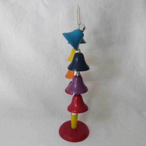Vintage Bell ringer tree - Two bells repaired - No sticks