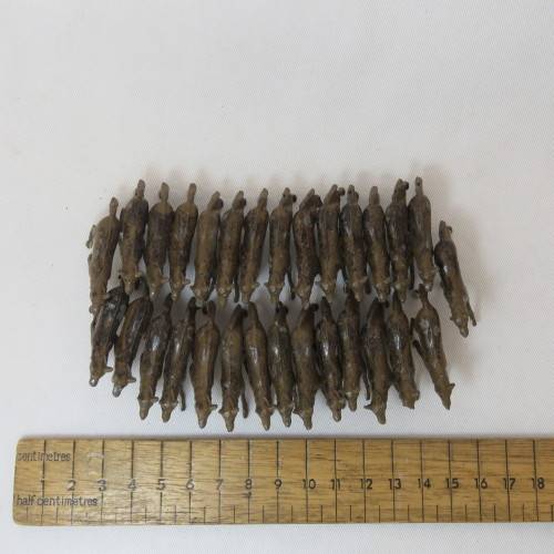 Pack of 29 vintage lead wolves
