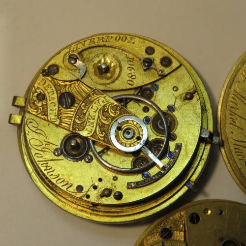 Lot of 3 antique pocket watch movements for spares - All Liverpool makers