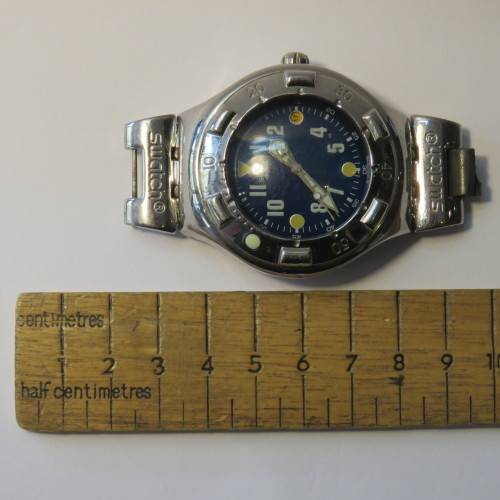 Swatch Irony Scuba 200 mens watch - Working - Needs battery - No strap