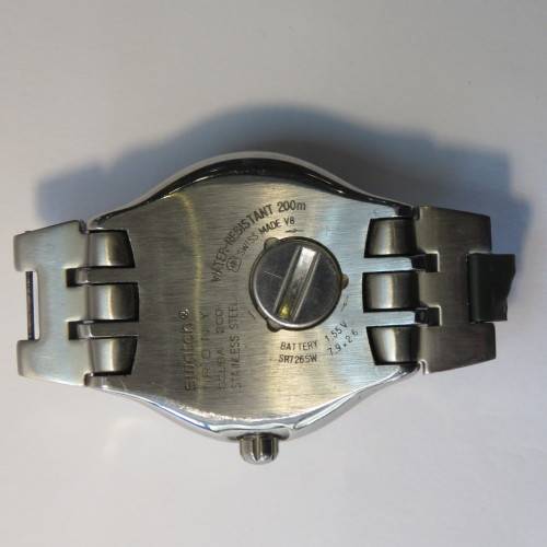 Swatch Irony Scuba 200 mens watch - Working - Needs battery - No strap