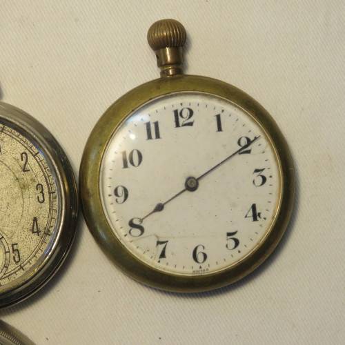 Lot of 3 pocket watches without back plates - Not working