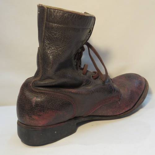 Pair of early SADF leather boots - Looks like size 8