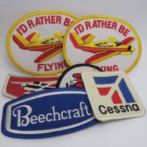 Lot of 6 Flying badges for jacket
