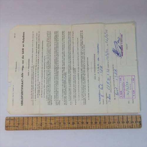 Lot of SADF kit issue documents of FJAM van Wyngaard