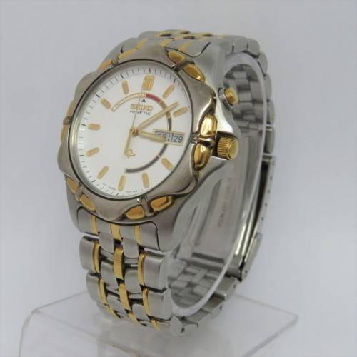 Seiko Kinetic mens watch - 5M43-0A70 - Working