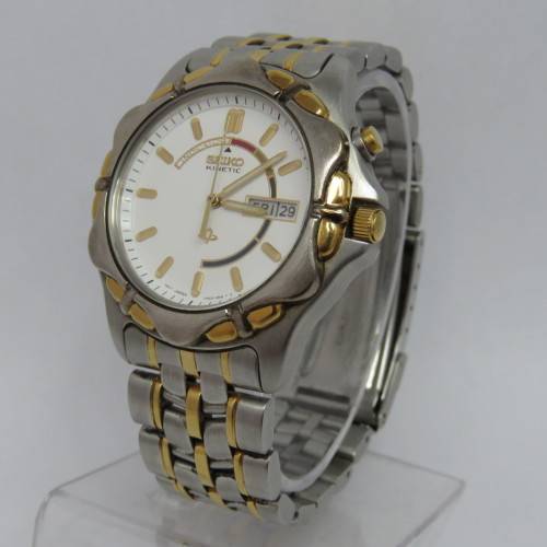 Seiko Kinetic mens watch - 5M43-0A70 - Working