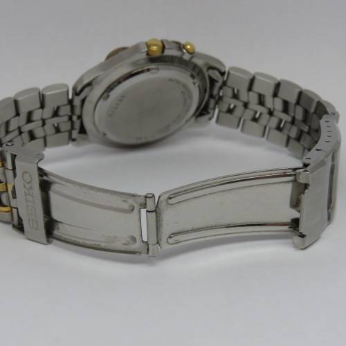 Seiko Kinetic mens watch - 5M43-0A70 - Working