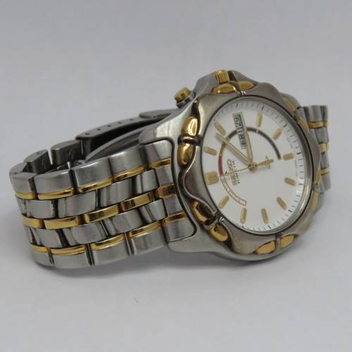 Seiko Kinetic mens watch - 5M43-0A70 - Working