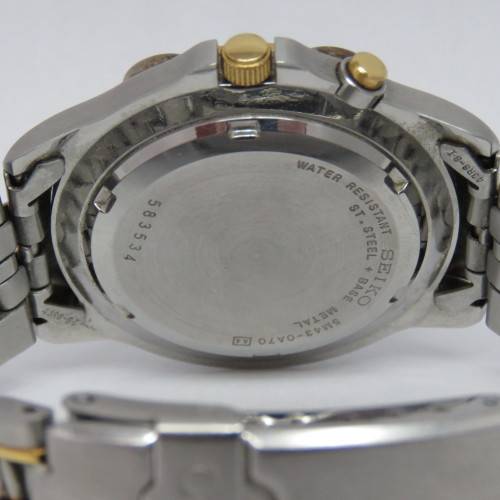 Seiko Kinetic mens watch - 5M43-0A70 - Working