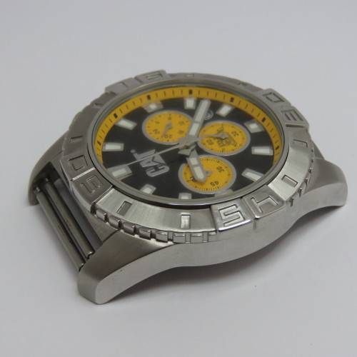 CATerpillar mens quartz chronograph watch - Working - No strap