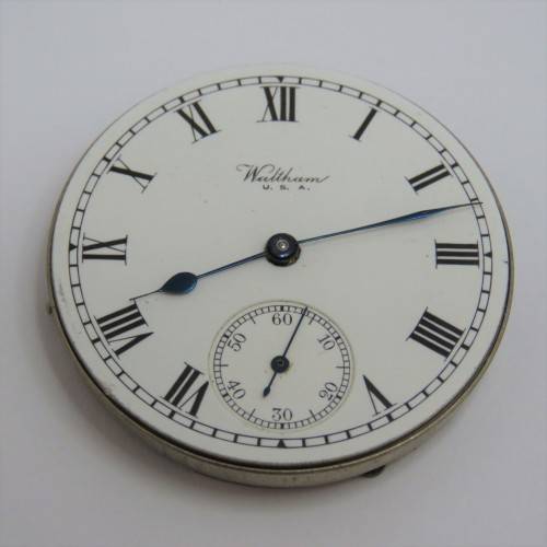 Antique Waltham pocketwatch movement - Runs and Stops