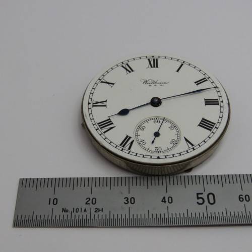 Antique Waltham pocketwatch movement - Runs and Stops