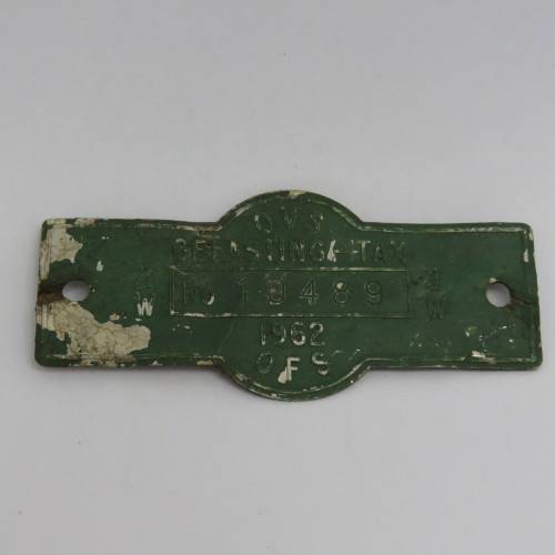1962 Orange Free State 2W tax tag - #10489